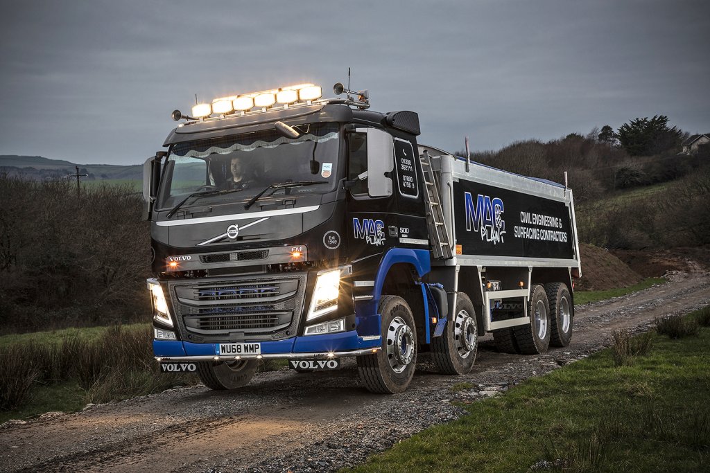 MacPlant Construction New Volvo FM Tipper is King of the Hills in Devon