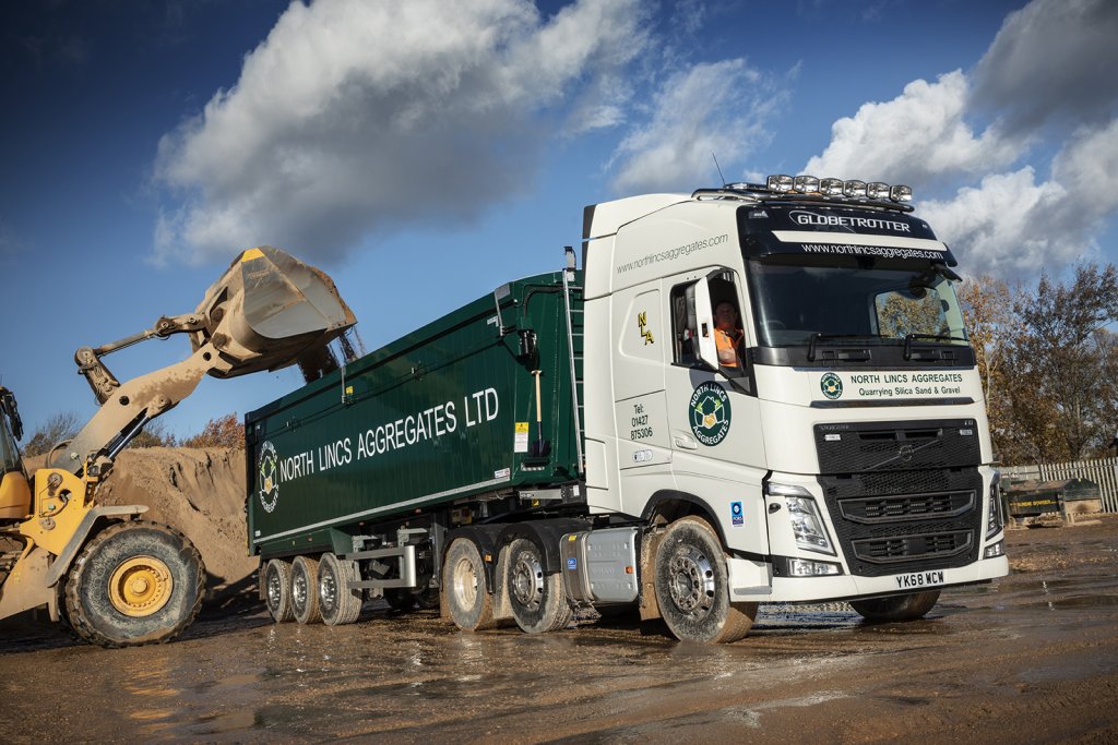 North Lincs Aggregates Recent Delivery of 11 New Volvo Trucks