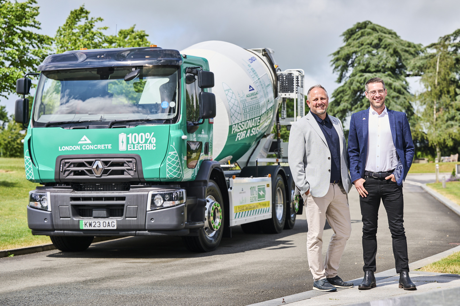 Aggregate Industries Launch London's First Electric Concrete Mixer