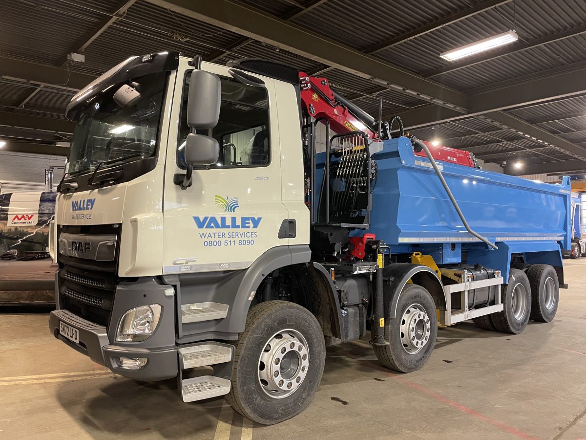 Valley Water Services Take Delivery of Four Nw DAF CF 450 Tippers