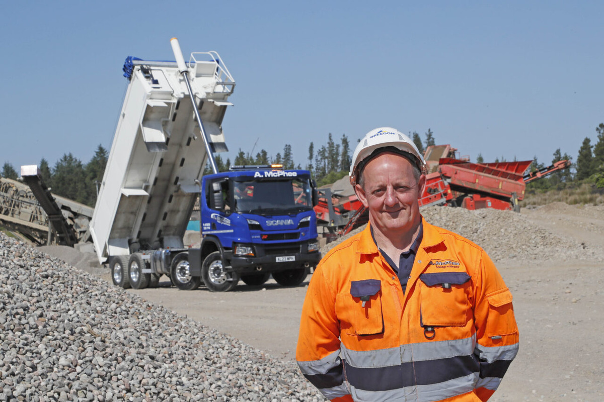 A. McPhee Haulage of Oban Welcomes Two New HARSH Equipped Scanias