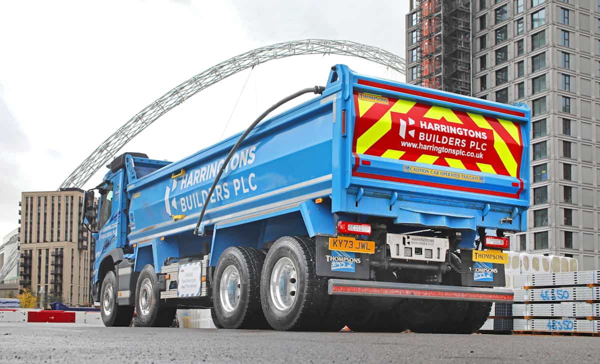 Harringtons Builders Plc Welcome New Thompsons Tipper