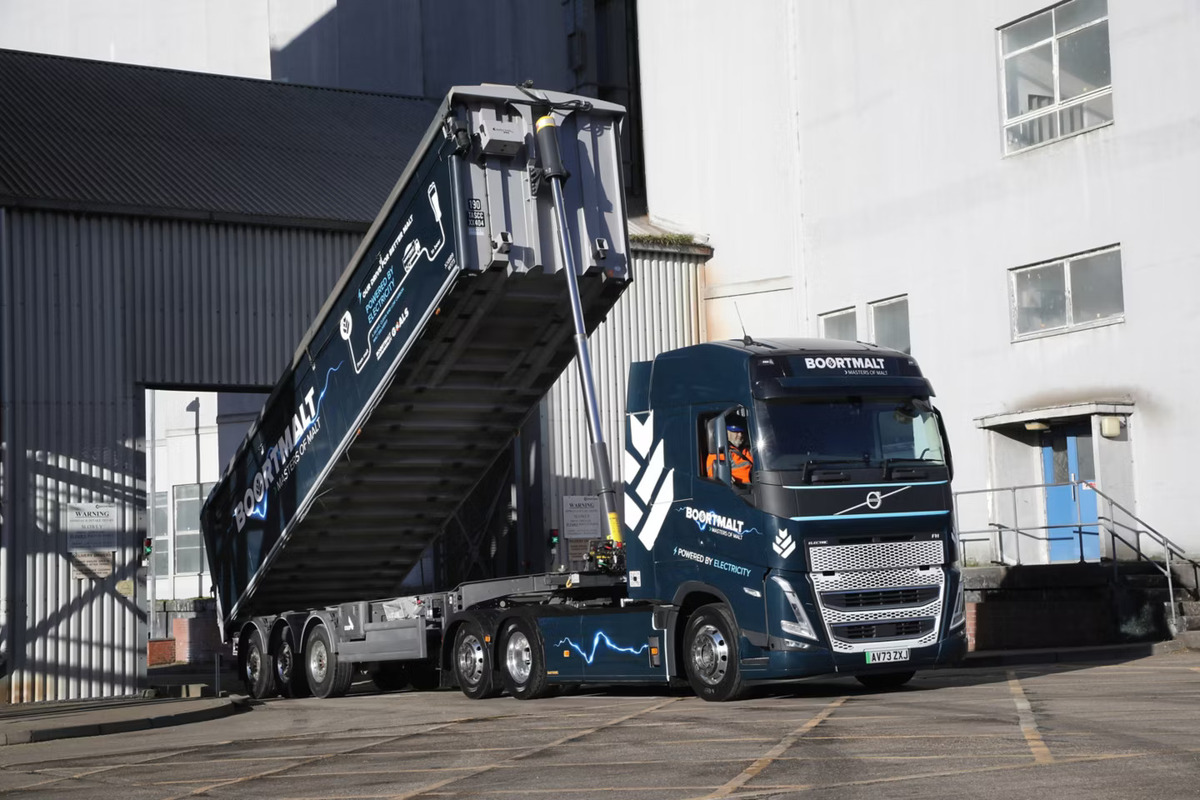 Boortmalt and Bartrums Craft Greener Chapter with Volvo FH Electric
