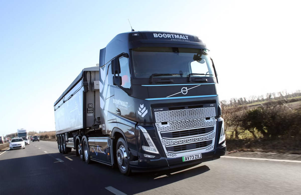 Boortmalt and Bartrums Craft Greener Chapter with Volvo FH Electric
