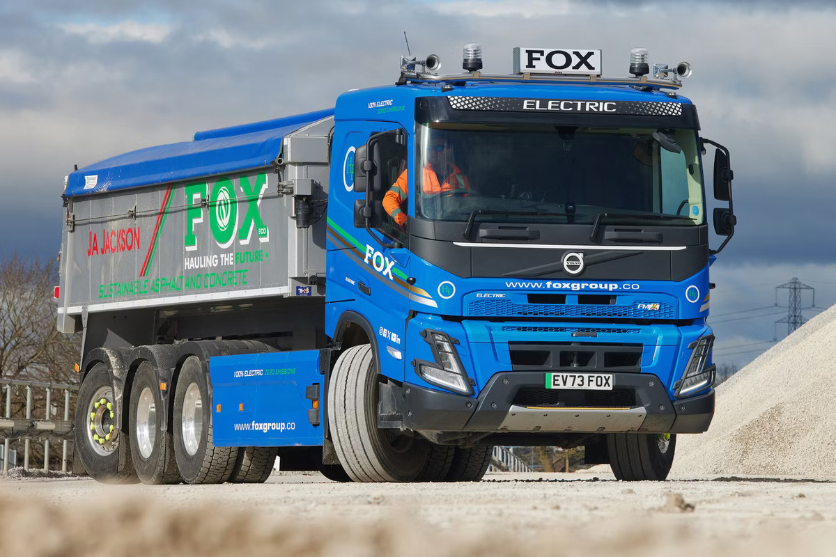 Fox Group Electric Trucks to Support New Low Carbon Asphalt Plant