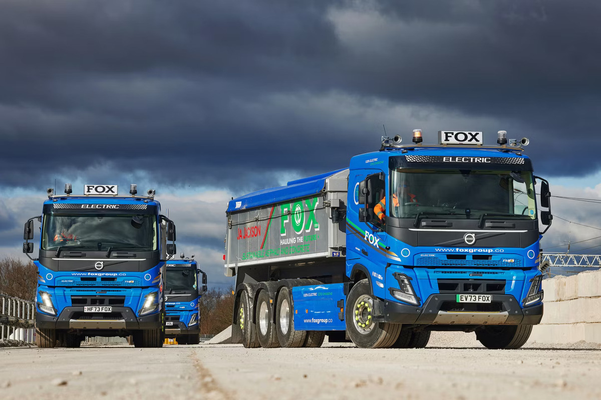 Fox Group Electric Trucks to Support New Low Carbon Asphalt Plant